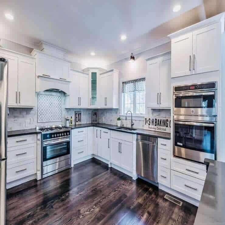 Elegant White Cabinet Kitchen Renovation with Custom Storage