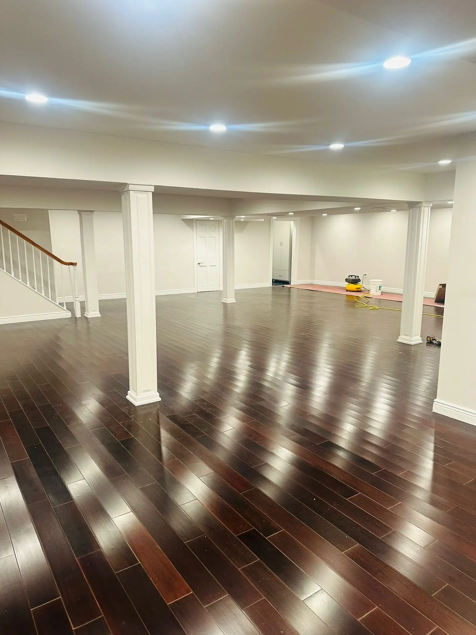 Dark Hardwood Flooring Upgrade for a Manhattan Interior
