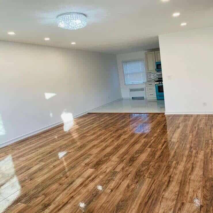 Warm Wood-Look Flooring Upgrade for a Yonkers Home