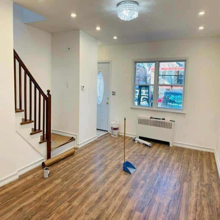 Warm Wood-Look Flooring Upgrade for a Yonkers Home