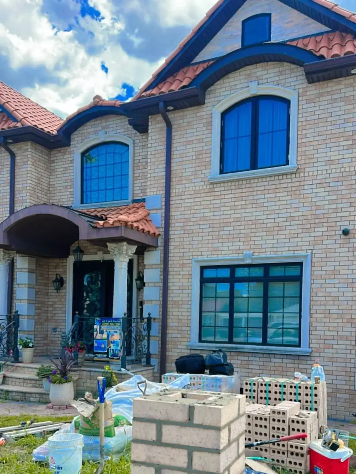 Custom Brick Exterior & Entryway Upgrade